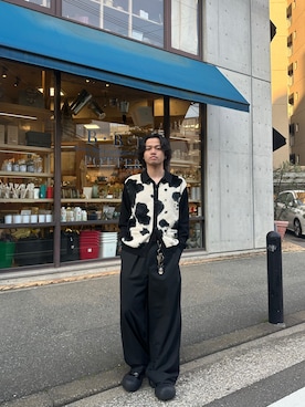 「Supreme （シュプリーム）のアイテム（トップス）」を使った、まろまろ栗さん（メンズ・170cm）の春コーディネート