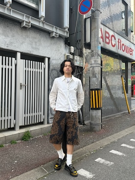 「Supreme （シュプリーム）のアイテム（パンツ）」を使った、まろまろ栗さん（メンズ・170cm）の春コーディネート