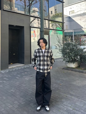 「Supreme （シュプリーム）のアイテム（トップス）」を使った、まろまろ栗さん（メンズ・170cm）の春コーディネート