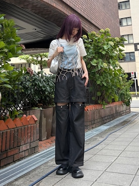 「アイテム（ショルダーバッグ）」を使った、オリオン座さん（レディース・166cm・10代）の夏コーディネート