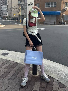 「ショートパンツ」｜オリオン座さん（レディース・166cm・10代）の夏コーディネート