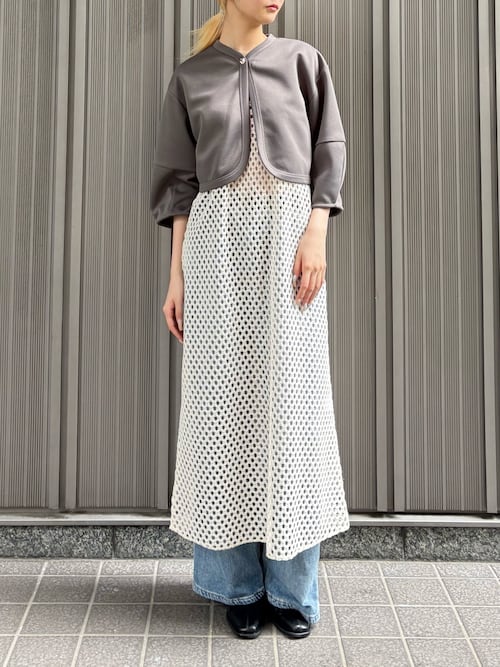 【CLEIO】メッシュアメリカンスリーブワンピース MESH AMERICAN SLEEVE ONE-PIECE