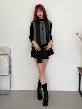 「アイテム（Tシャツ/カットソー）」を使った、オリオン座さん（レディース・166cm・10代）の秋コーディネート