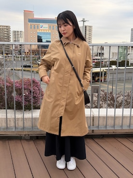 「LACOSTE（ラコステ）のアイテム」を使った、kyo_chanさん（レディース・157cm）の春コーディネート