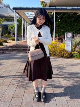 「LACOSTE（ラコステ）のアイテム（バッグ）」を使った、kyo_chanさん（レディース・157cm）の春コーディネート