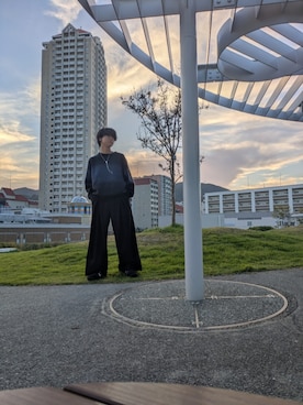 「アイテム（ネックレス）」を使った、HISAさん（メンズ・172cm・10代）の秋コーディネート