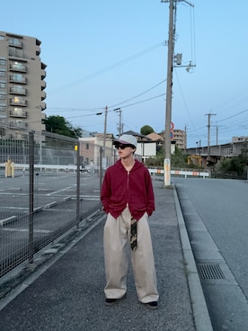 「gentle monster（ジェントルモンスター）のアイテム」を使った、HISAさん（メンズ・172cm）の春コーディネート