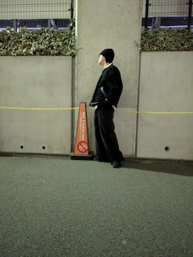 「アイテム（スウェットパンツ）」を使った、HISAさん（メンズ・172cm・10代）の冬コーディネート