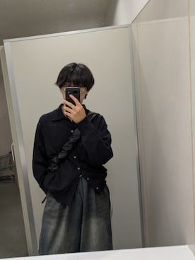 「アイテム（ネックレス）」を使った、HISAさん（メンズ・172cm・10代）の秋コーディネート