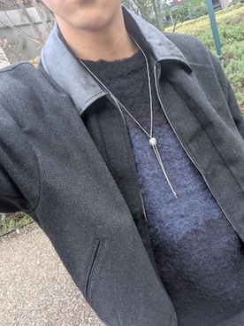 「SINSS（シンス）のTweed short blouson / ツイードショートブルゾン（ブルゾン）」を使った、HISAさん（メンズ・172cm・10代）の秋コーディネート