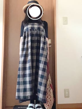 「UNIQLO（ユニクロ）のリブハイネックT（5分袖）（Tシャツ/カットソー）」を使った、まみをさん（レディース・152cm）の夏コーディネート