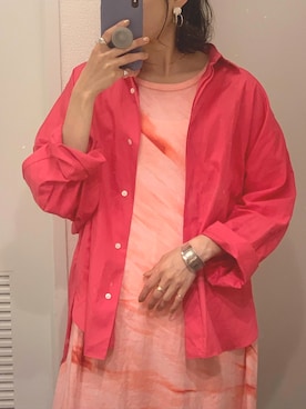 「FUDGEBOYのトラッドスタイル」｜「アイテム（ワンピース/ドレス）」を使った、kanaさん（レディース・155cm）の春コーディネート
