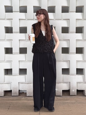 「アイテム（メイクアップ）」を使った、MINAEさん（レディース・160cm）の秋コーディネート