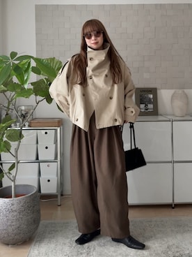 「UNITED ARROWS（ユナイテッドアローズ）のアイテム」を使った、MINAEさん（レディース・160cm）の秋コーディネート