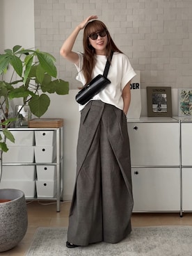 「JIL SANDER(ジルサンダー)のアイテム」を使った、MINAEさん(レディース・160cm)の秋コーディネート