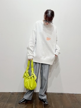 「LA BELLE ETUDE（ラベルエチュード）のアイテム（パンツ）」を使った、MINAEさん（レディース・160cm）の秋コーディネート