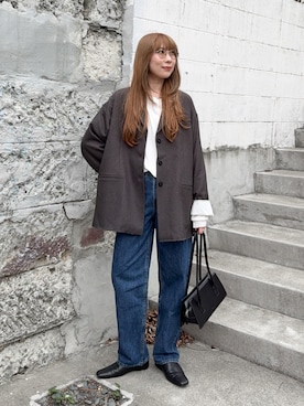 「アイテム（メイクアップ）」を使った、MINAEさん（レディース・160cm）の春コーディネート