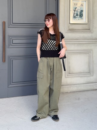 Y様　leinwande Mix Yarn Crochet Top Y様 leinwande Mix Yarn Crochet Top Y様 leinwande Mix Yarn