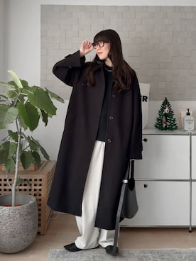 「Re:EDIT（リエディ）のアイテム」を使った、MINAEさん（レディース・160cm）の冬コーディネート