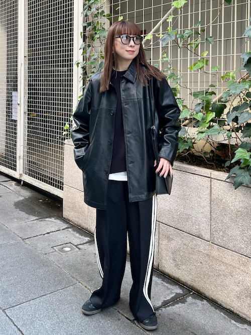 CREDONA フェイクレザーオーバージャケット CREDONA（クレドナ）の「フェイクレザーオーバーJK（その他