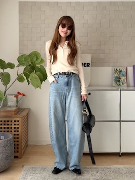 「M・A・C（マック）のアイテム（メイクアップ）」を使った、MINAEさん（レディース・160cm）の春コーディネート