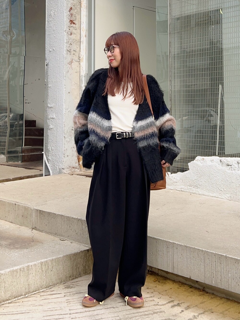 PERVERZE Double Stripe Knit Cardigan 【公式通販】