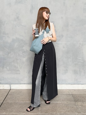 「JOURNAL STANDARD（ジャーナルスタンダード）のアイテム」を使った、MINAEさん（骨格ナチュラル・レディース・160cm）の夏コーディネート