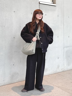 「アイテム（その他トップス）」を使った、MINAEさん（レディース・160cm）の秋コーディネート