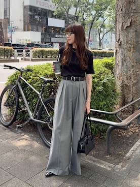「アイテム（ファッション雑貨）」を使った、MINAEさん（レディース・160cm）の夏コーディネート