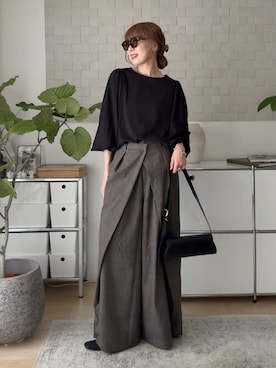 「UNITED ARROWS（ユナイテッドアローズ）のアイテム」を使った、MINAEさん（レディース・160cm）の秋コーディネート