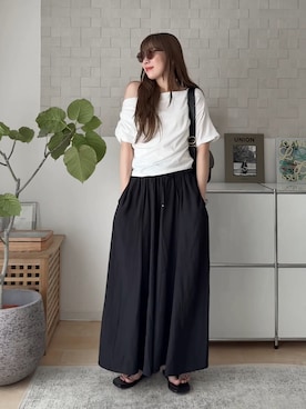 「classicalelf（クラシカルエルフ）のアイテム（パンツ）」を使った、MINAEさん（レディース・160cm）の夏コーディネート