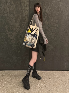 「アイテム（レッグウェア）」を使った、나 츠さん（レディース・164cm・20代）の冬コーディネート