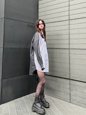 「アイテム（ブーツ）」を使った、나 츠さん（レディース・164cm・20代）の秋コーディネート