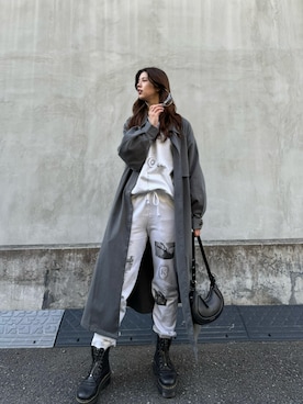 「アイテム（トレンチコート）」を使った、나 츠さん（レディース・164cm・20代）の秋コーディネート