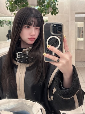 「EVRIS（エヴリス）のアイテム（ジャケット/アウター）」を使った、나 츠さん（レディース・164cm）の冬コーディネート