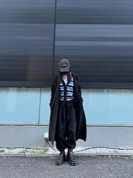 「アイテム（カーゴパンツ）」を使った、나 츠さん（レディース・164cm）の秋コーディネート