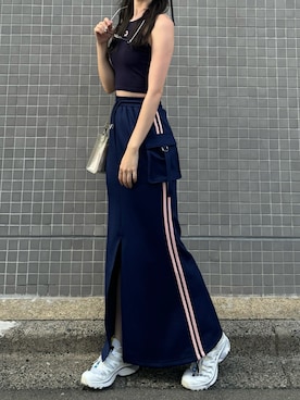 「アイテム（キャミソール）」を使った、나 츠さん（レディース・164cm）の冬コーディネート