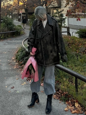 나 츠さん（レディース・164cm）の冬コーディネート