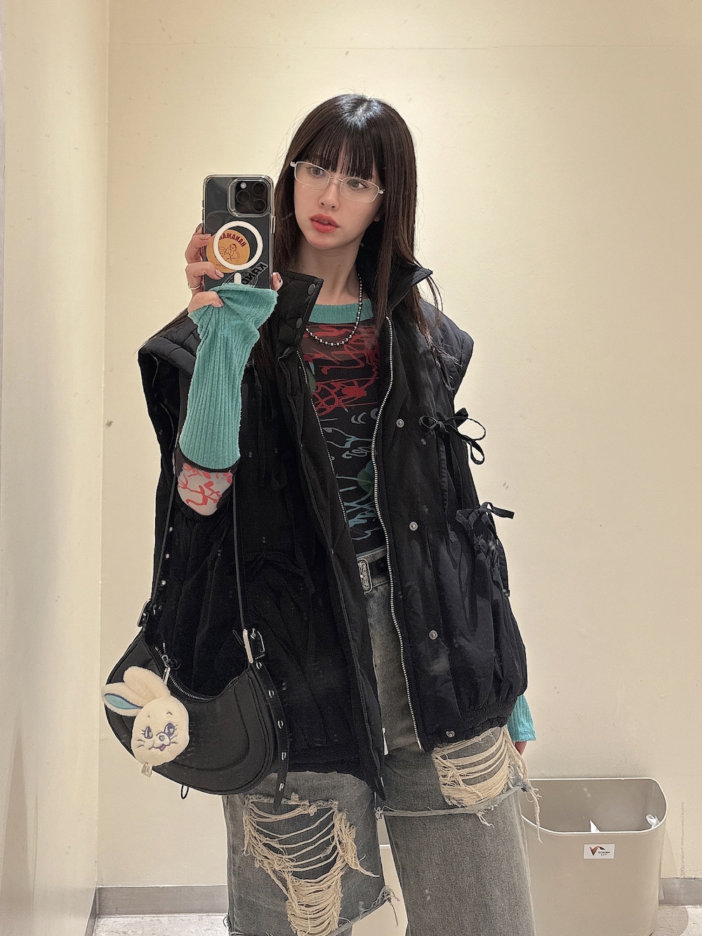 2way Ribbon Puffer Jacket/2WAYリボンパッファージャケット【MAISON