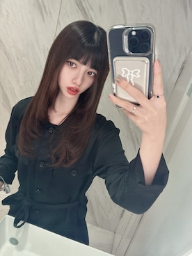 「アイテム（つなぎ/オールインワン）」を使った、나 츠さん（レディース・164cm）の冬コーディネート