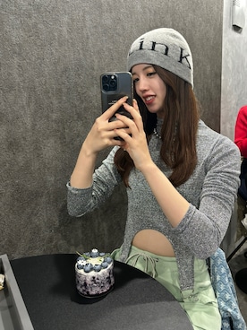 「アイテム（ニットキャップ/ビーニー）」を使った、나 츠さん（レディース・164cm・30代）の秋コーディネート