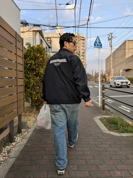「アイテム（ピアス（両耳用）、シルバー系）」を使った、ネイバーフッド(相互フォロー)さん（メンズ・166cm）の夏コーディネート