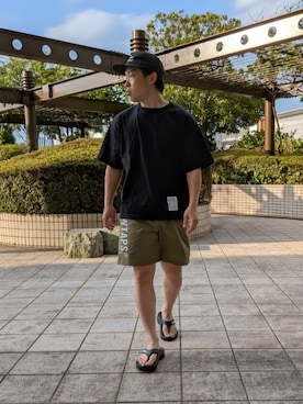 「アイテム（サンダル）」を使った、seishiro(相互フォロー)さん（メンズ・166cm・30代）の夏コーディネート