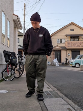 「WTAPS（ダブルタップス）のアイテム」を使った、seishiroさん（メンズ・166cm）の冬コーディネート