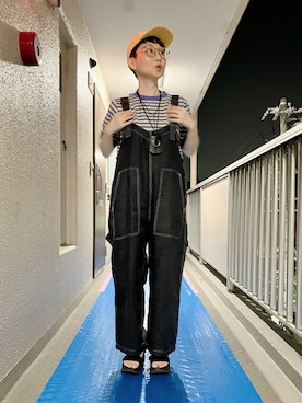 「Java（ジャバ）のアイテム（シューズ）」を使った、うちこさん（レディース・157cm）の夏コーディネート