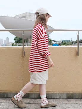 「靴下屋（クツシタヤ）のアイテム」を使った、Miki.Nさん（レディース・148cm）の秋コーディネート
