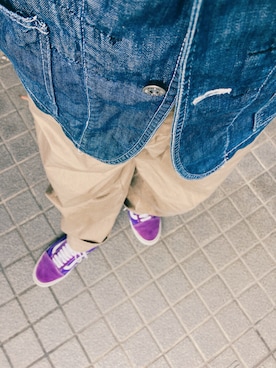 「Engineered Garments（エンジニアードガーメンツ）のアイテム」を使った、まゆChan  さん（メンズ・169cm）の春コーディネート