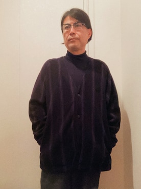 「アイテム（ニット/セーター）」を使った、まゆChan  さん（メンズ・169cm・50代）の秋コーディネート