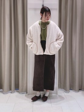 「キルトジャケット」｜「アイテム（アクセサリー）」を使った、たかはしさん（レディース・163cm）の秋コーディネート