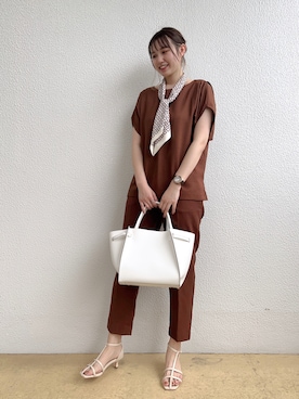 「Te chichi（テチチ）のアイテム（財布/小物）」を使った、たかはしさん（レディース・163cm）の春コーディネート